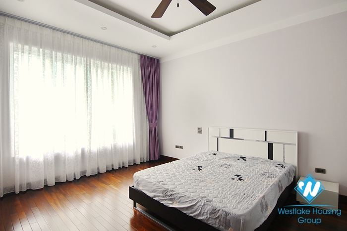 The house has beautiful three-bedroom space for rent in Hoan Kiem